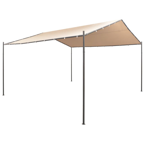 Gazebo Pavilion Tent Canopy Steel, Beige