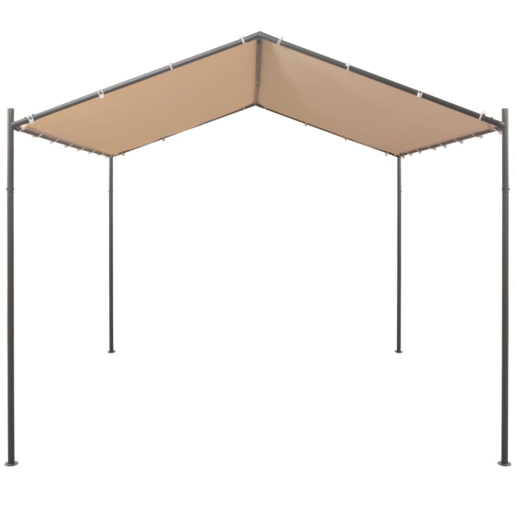 Gazebo Pavilion Tent Canopy Steel Beige