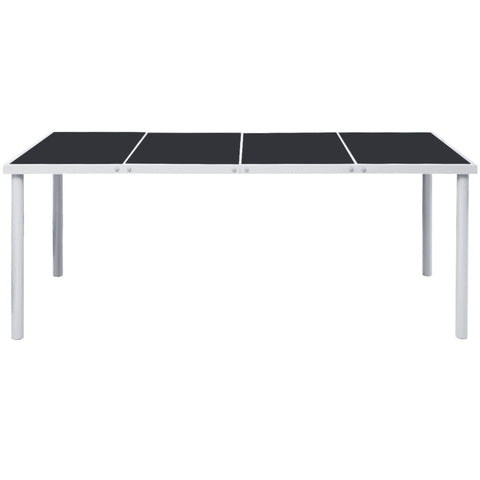 Garden Table, Black Steel