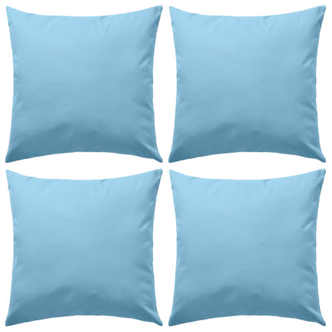 Outdoor Pillows 4 pcs--Light Blue