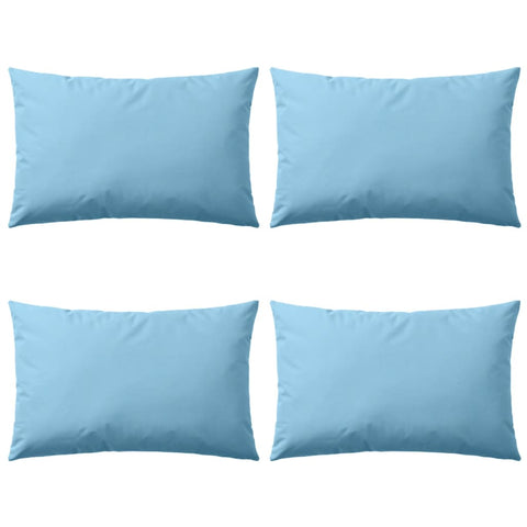 Outdoor Pillows 4 pcs (Light Blue)