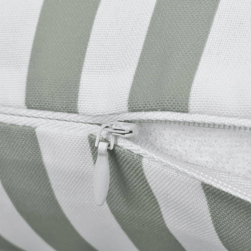 Outdoor Pillows 2 pcs Stripe Print Grey