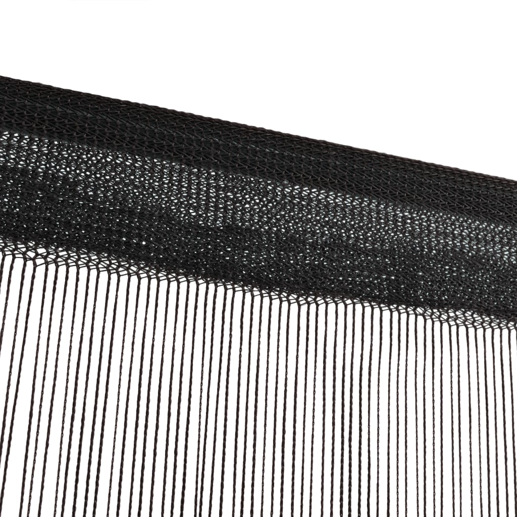 String Curtains 2 pcs--Black