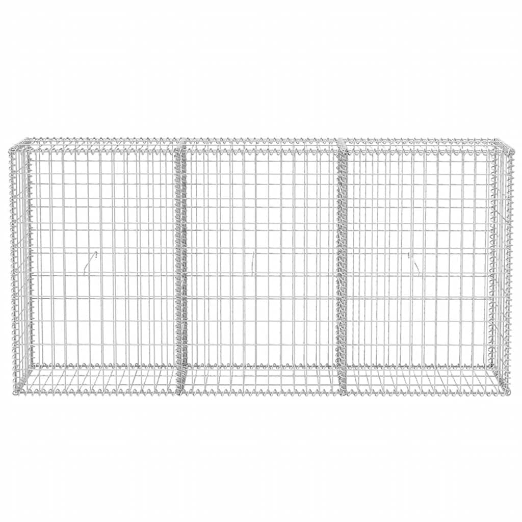 Fence Panels - Gabion Basket Galvanised Steel Silver