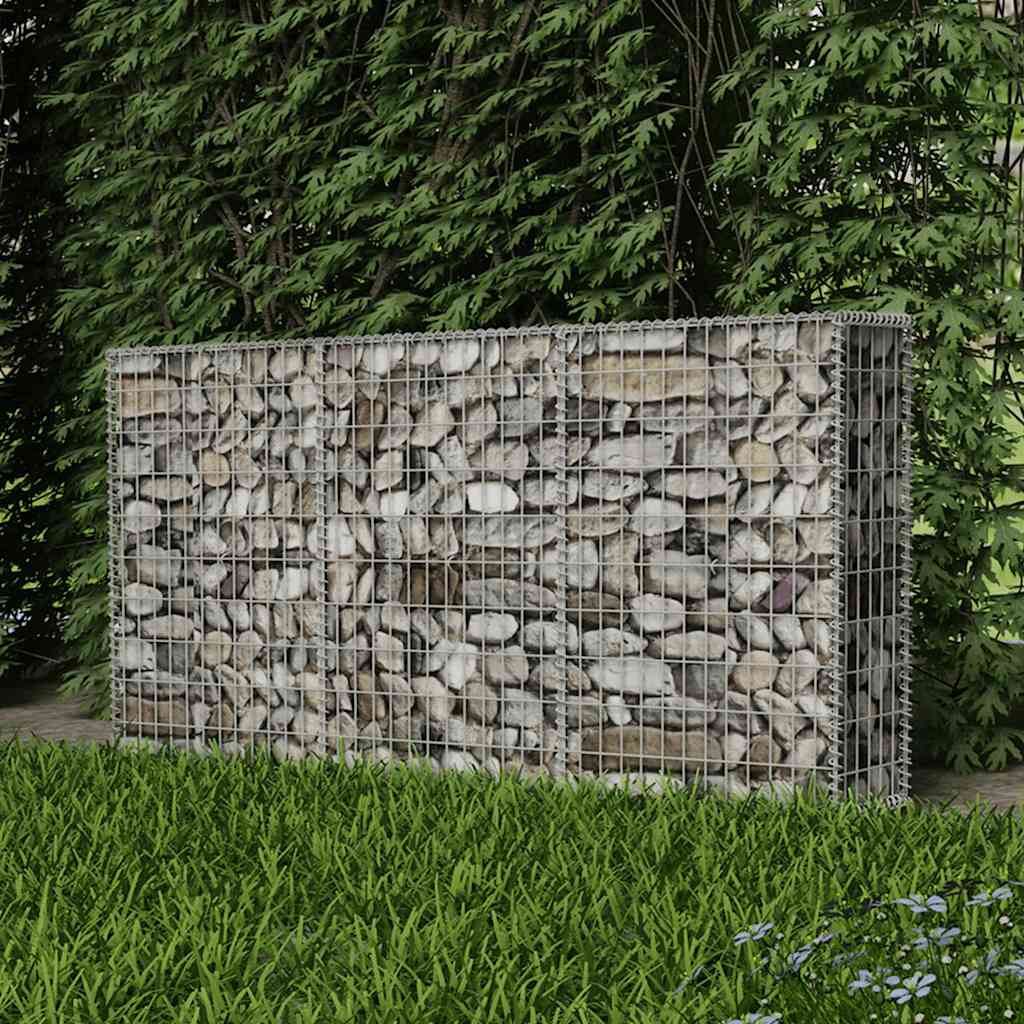 Steel finish - Gabion Basket Galvanised Steel Silver