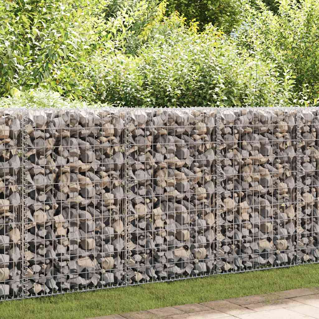 Gabion Basket Galvanised Steel Silver - Fence Panels