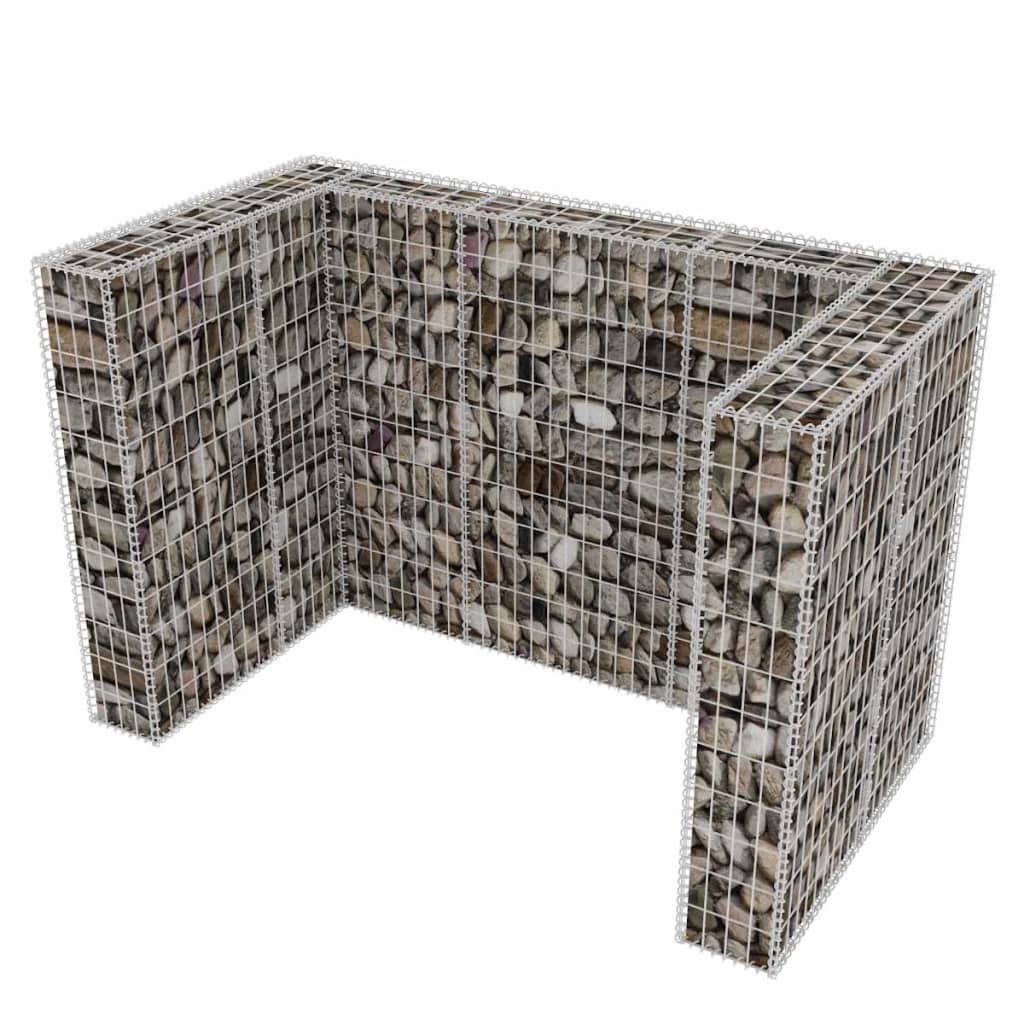 Gabion Double Wheelie Bin Surround Stee M