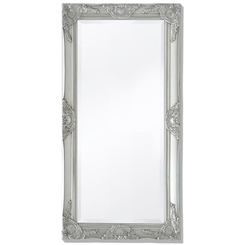 Wall Mirror Baroque  Style  Silver