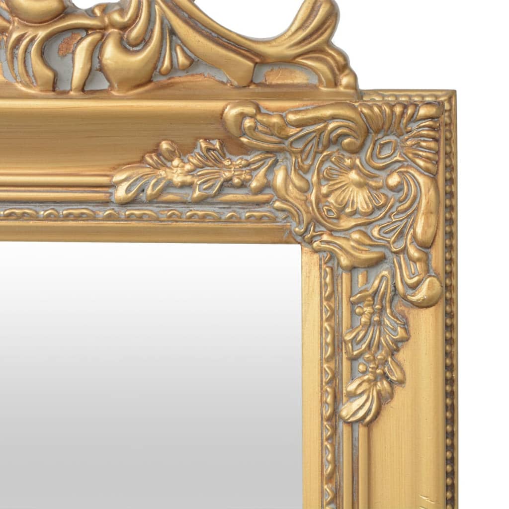 Free-Standing Mirror Baroque Style Gold