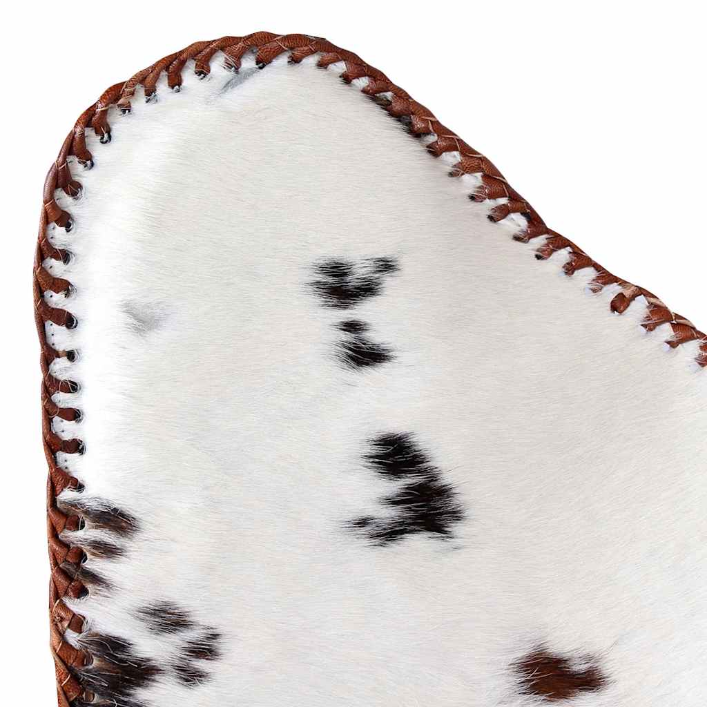 Cowhide Leather Butterfly Chair Brown White | Simpledeals