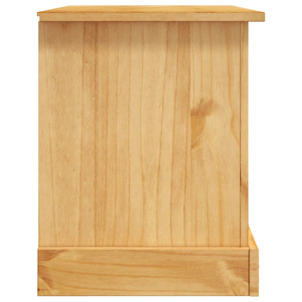 Brown Tv Cabinet Pine Wood 91x43x56cm