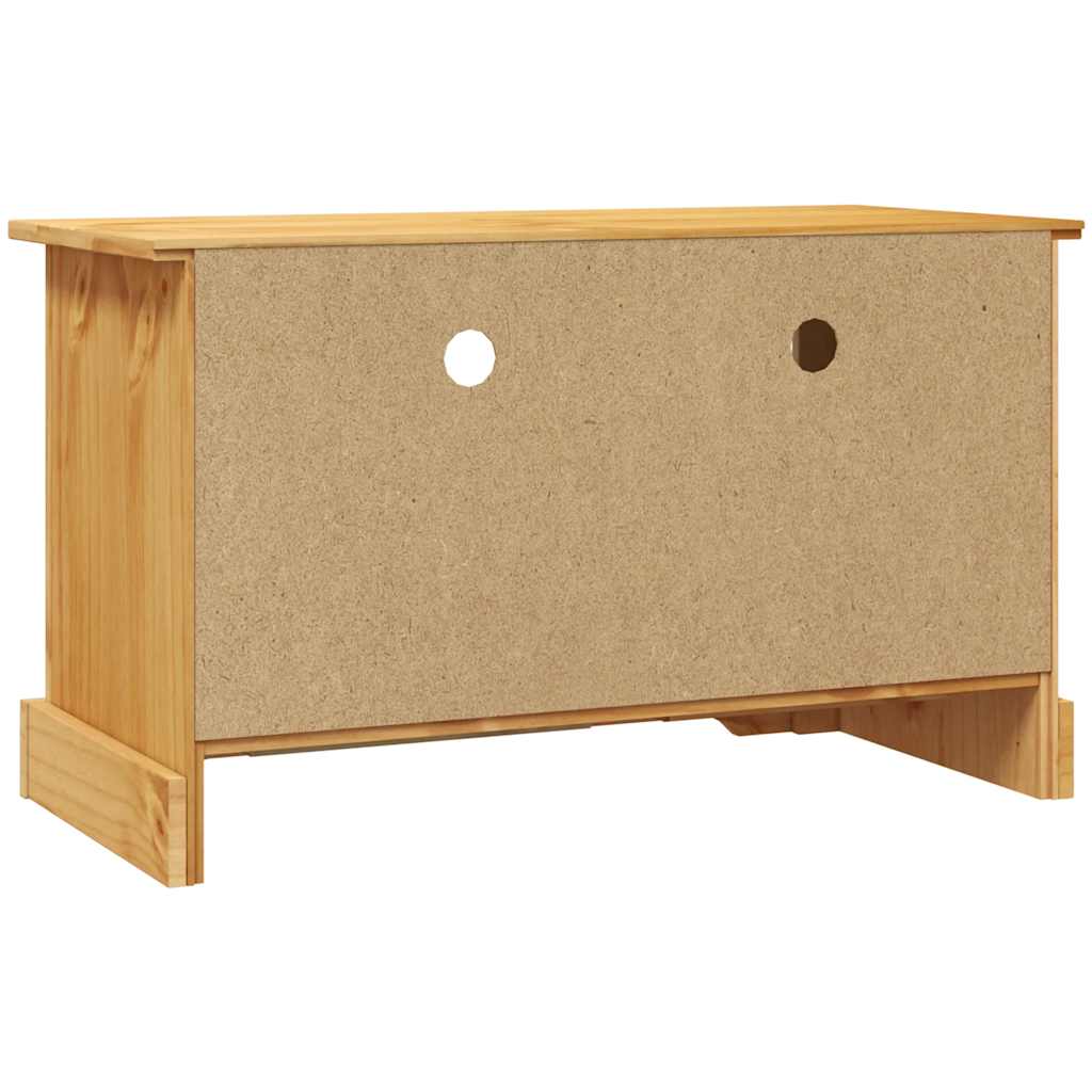 Brown Tv Cabinet Pine Wood 91x43x56cm