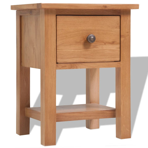 Nightstand Solid Oak Wood