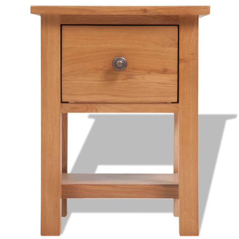 Nightstand Solid Oak Wood