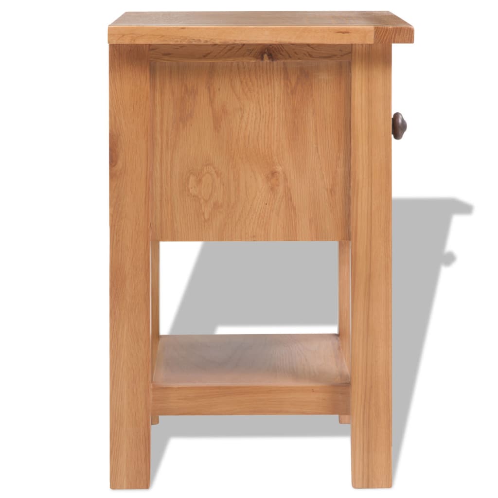 Nightstand Solid Oak Wood