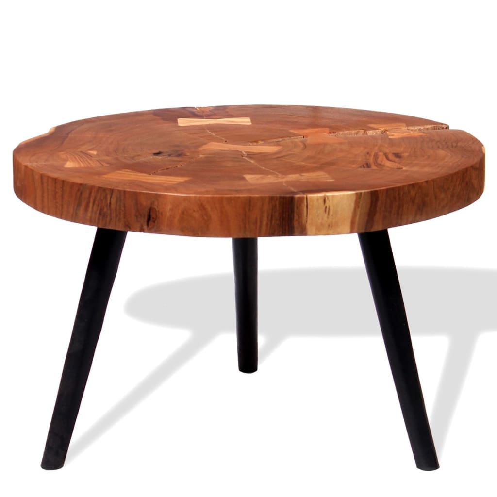 Log Coffee Table Solid Acacia Wood