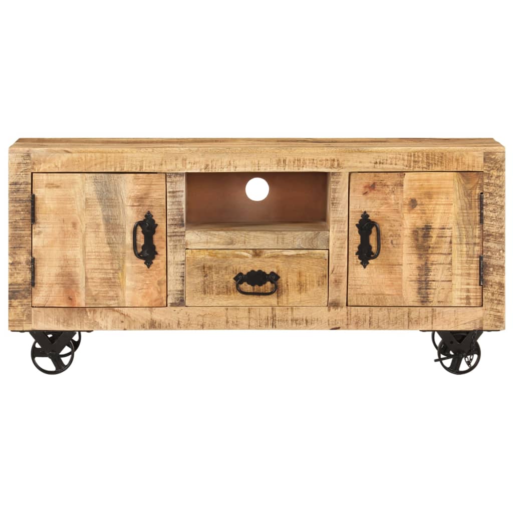 Tv Cabinet Mango Wood Industrial 120x30x50cm