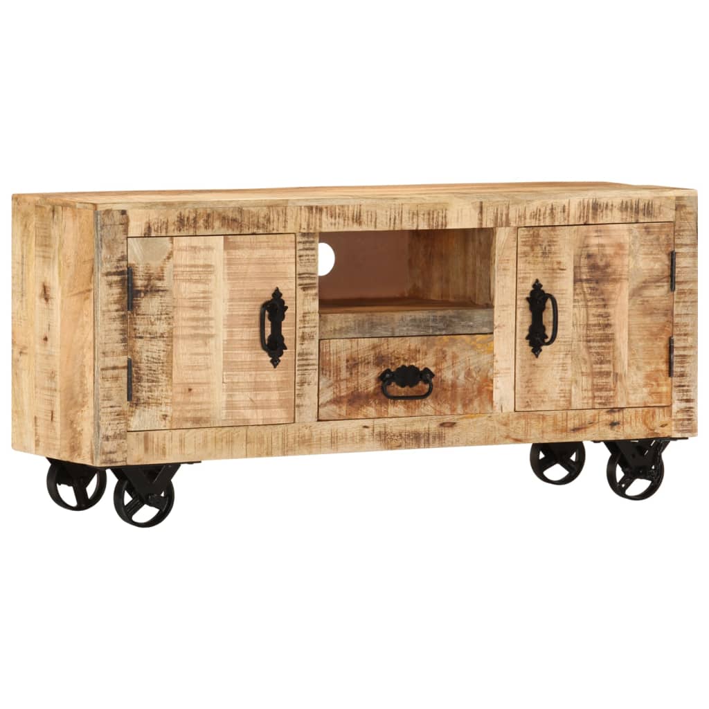 Tv Cabinet Mango Wood Industrial 120x30x50cm