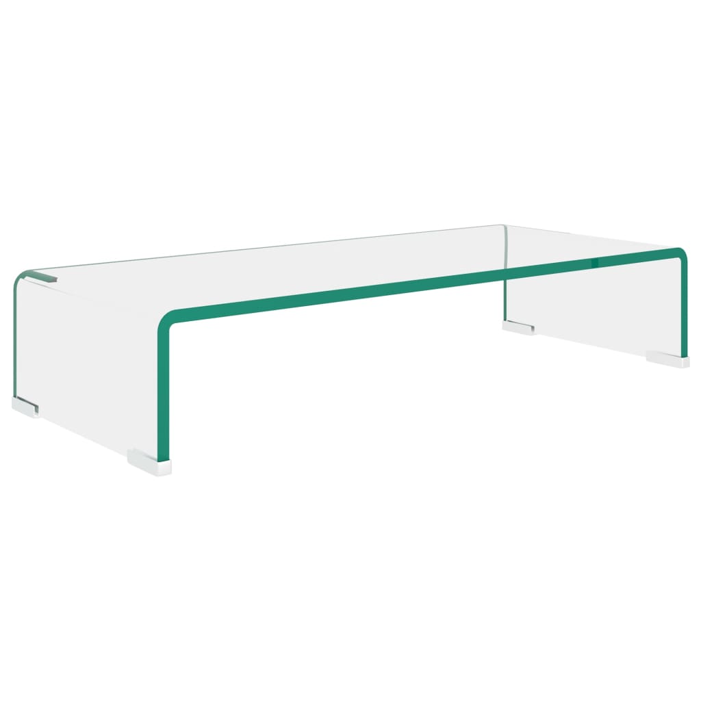 TV Stand/Monitor Riser Glass  Clear