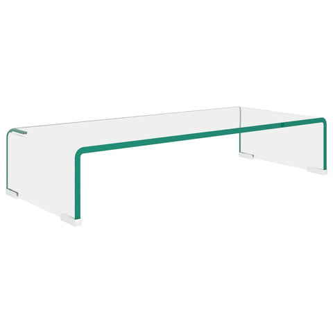 TV Stand/Monitor Riser Glass  Clear