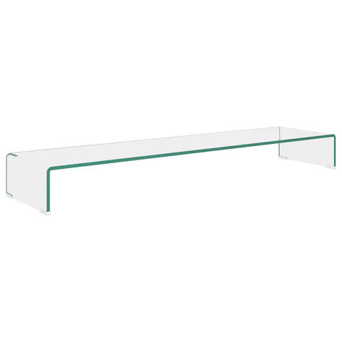 TV Stand/Monitor Riser Glass Clear