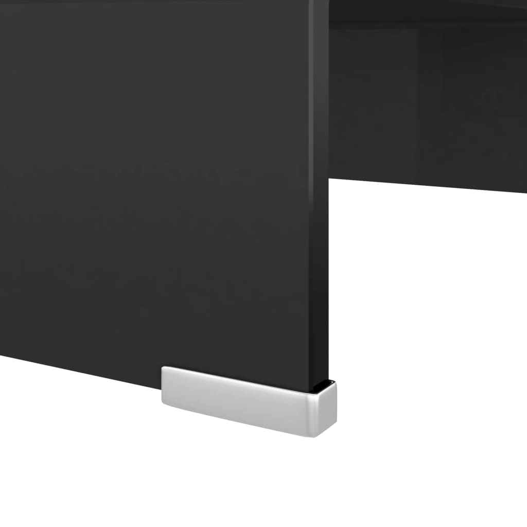 TV Stand/Monitor Riser Glass  Black
