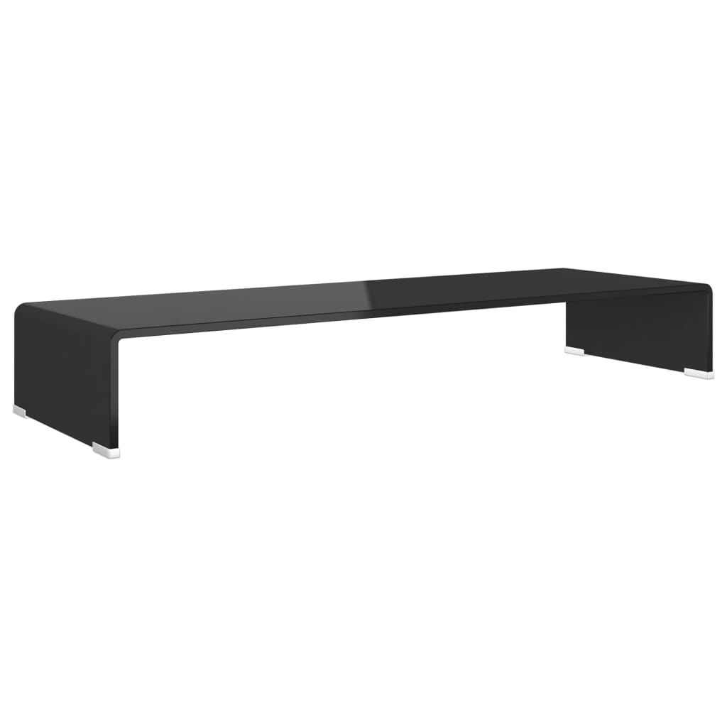 TV Stand/Monitor Riser Glass - Black