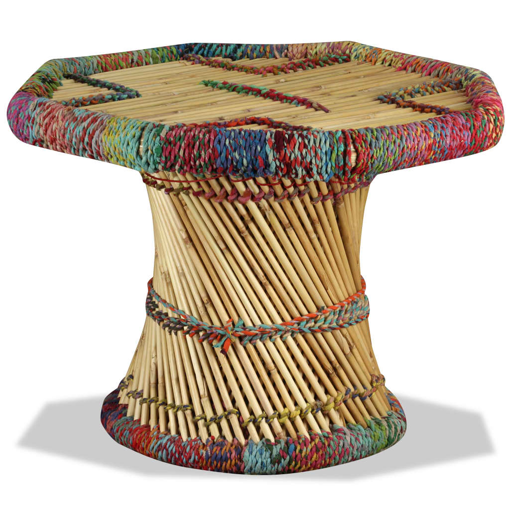 Multicolour Bamboo Coffee Table