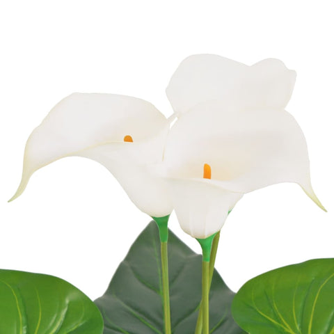 Artificial Calla Lily Plant with Pot 85 cm White