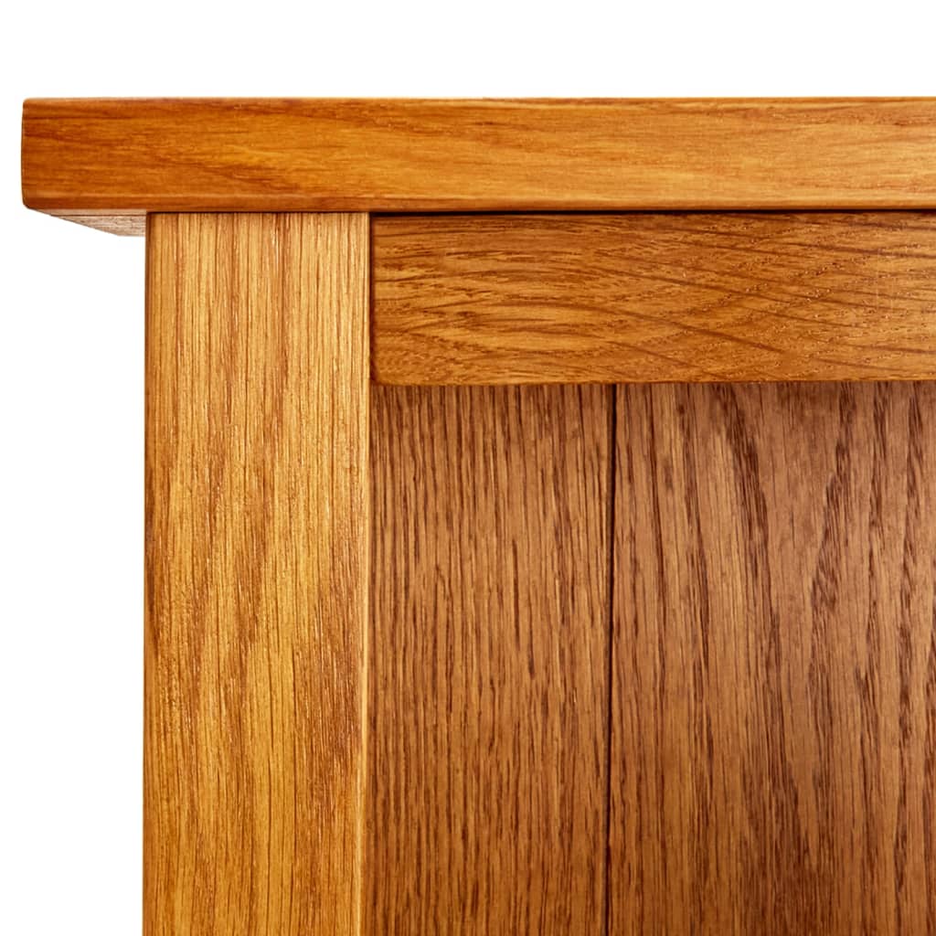 3-Tier Bookcase  Solid Oak Wood