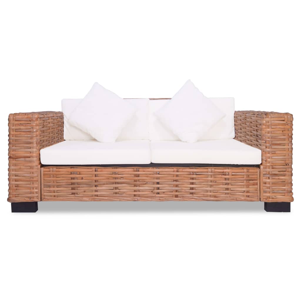 2-Seater Sofa Natural Rattan
