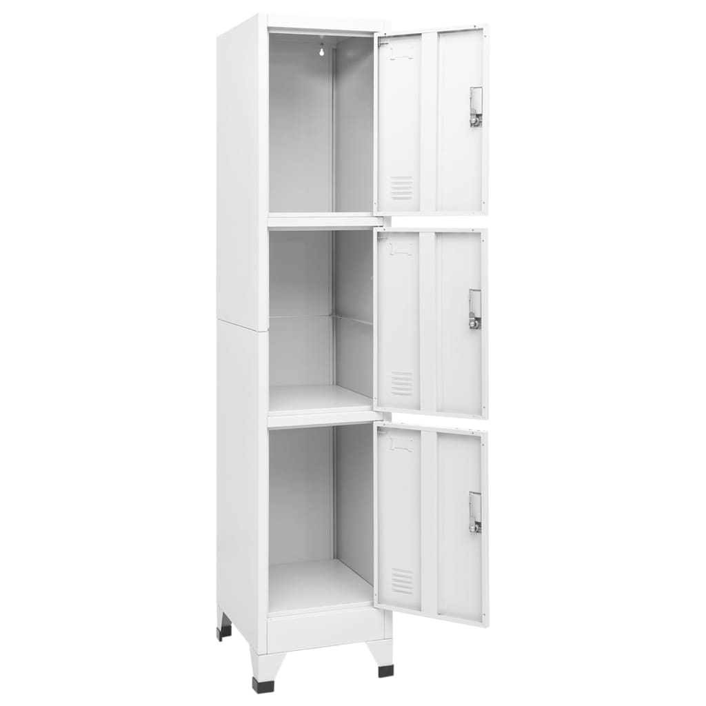 Locker Cabinet with 3 Compartments