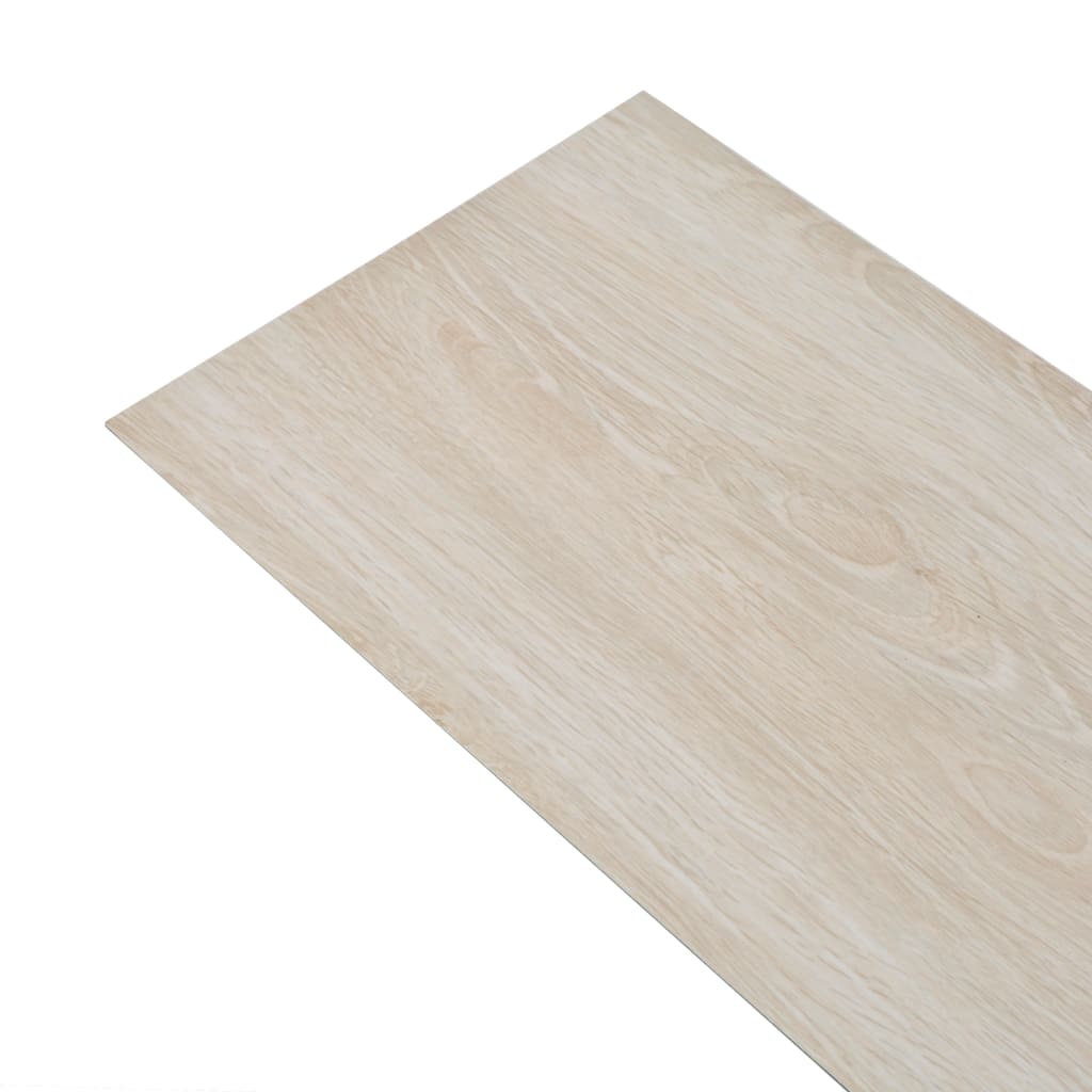 PVC Flooring Planks 5.26 mÂ² 2 mm Oak Classic White