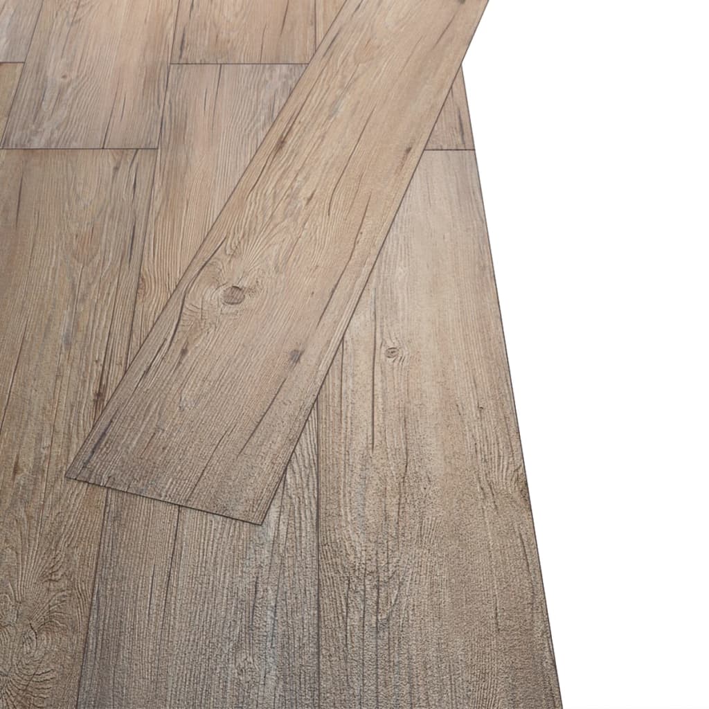 PVC Flooring Planks 5.26 mÂ² 2 mm Oak Brown
