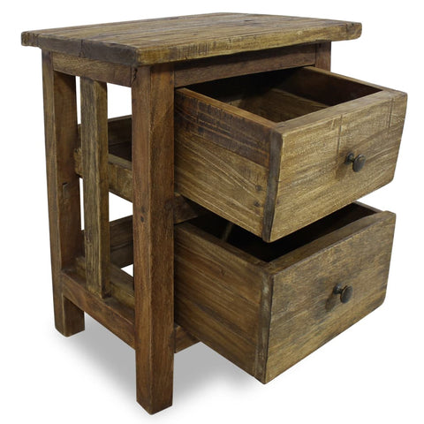 Nightstand Solid Reclaimed Wood