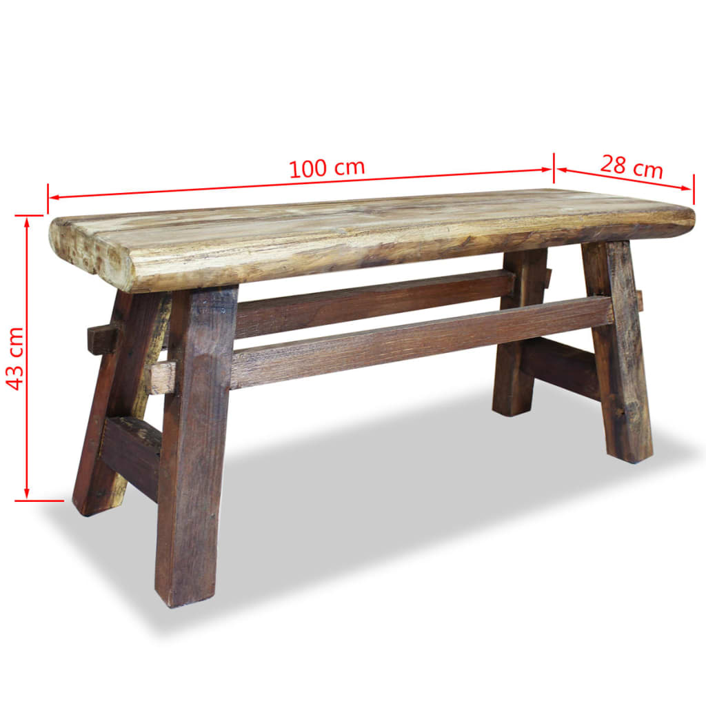 Bench Solid  Reclaimed Wood