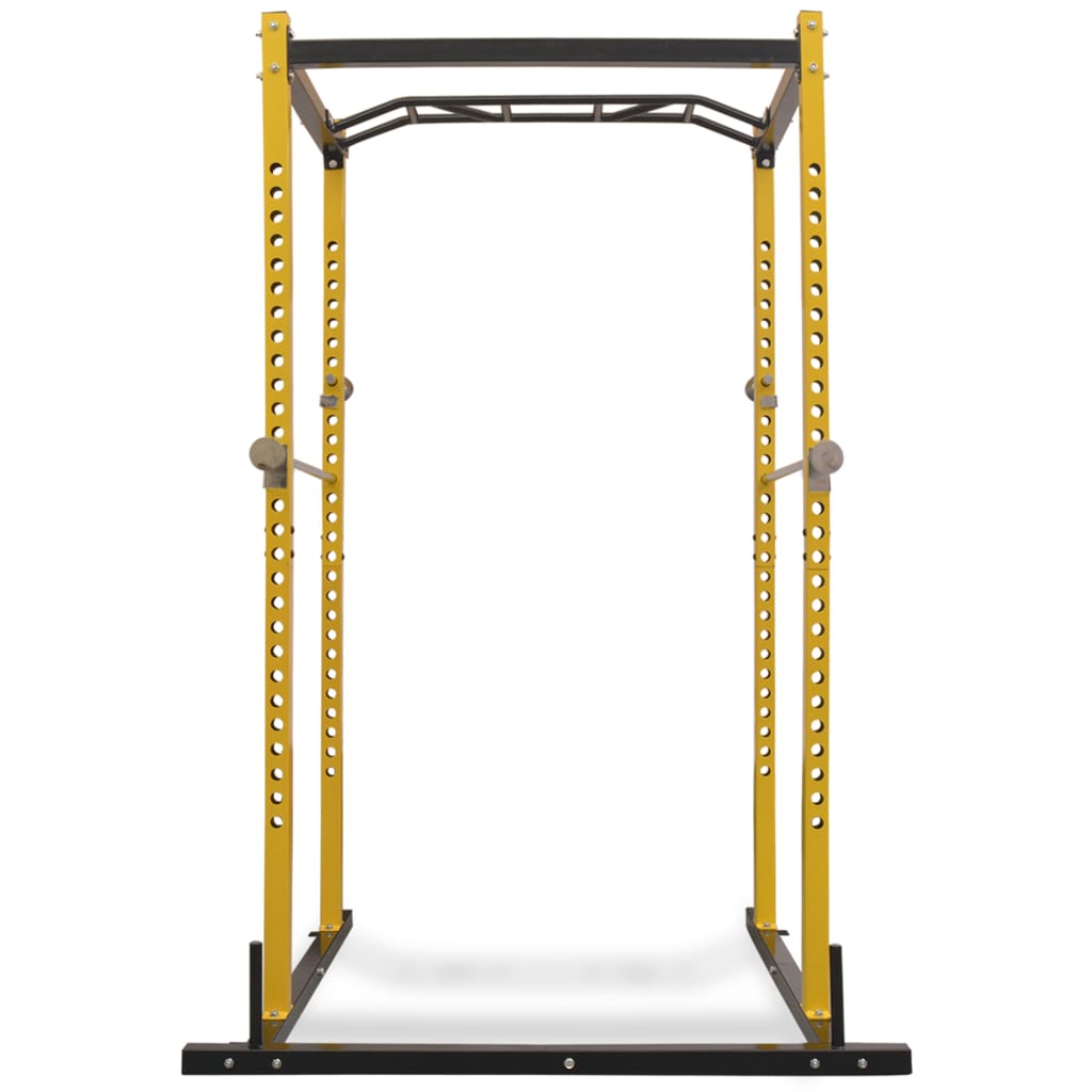 Fitness Power Rack Yellow and Black