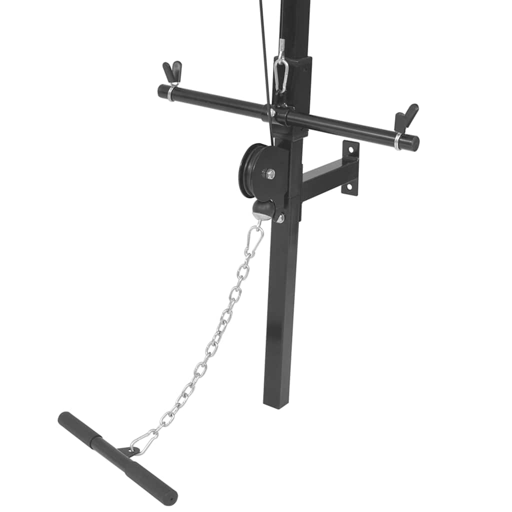 Wall-mounted Home Gym with 2 Pulleys | Push-Up & Pull-Up Bars - photo 6