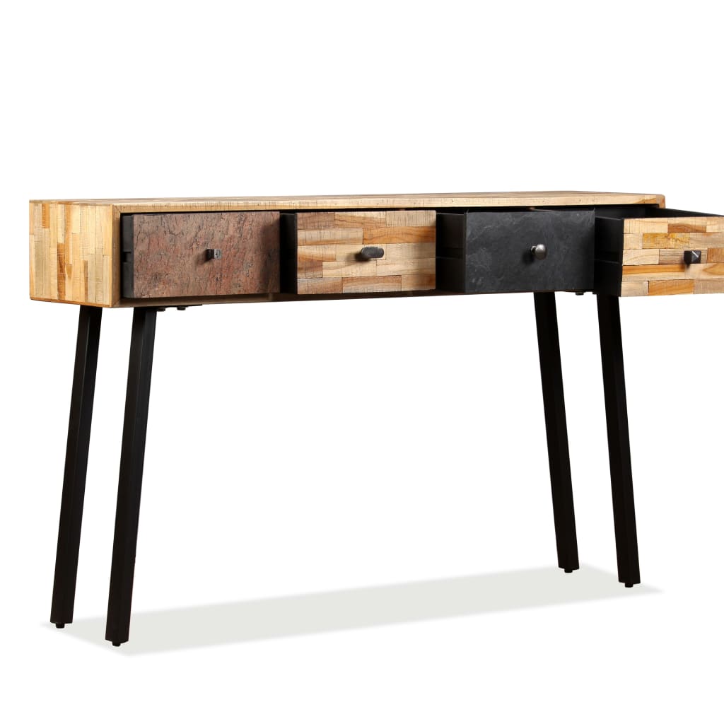 Console Table Solid Reclaimed Teak Wood