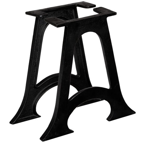 Coffee Table Legs 2 pcs with Arched Base A-Frame Cast Iron