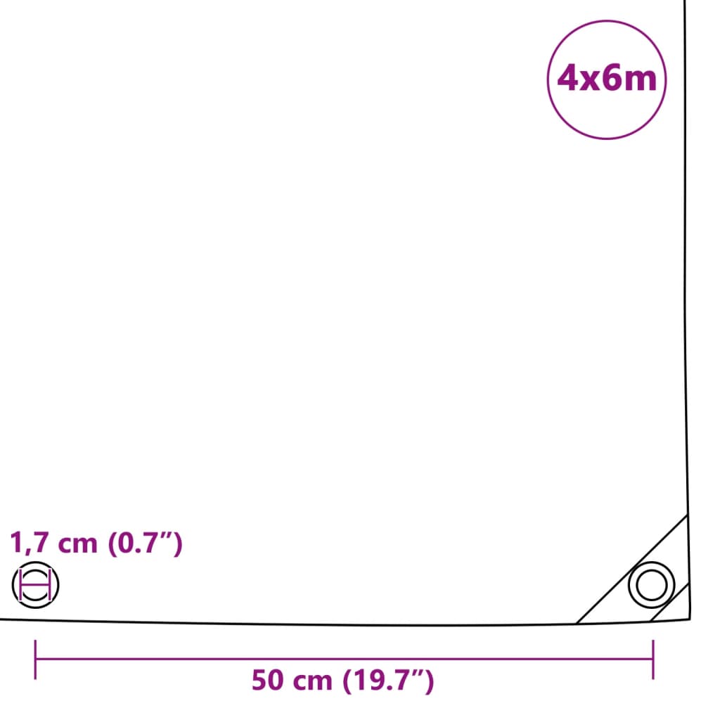 Tarpaulin 650 g/m² - Grey