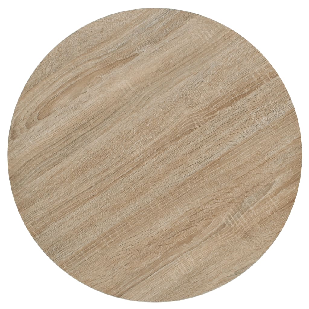 Bistro Table MDF and Steel Round Oak