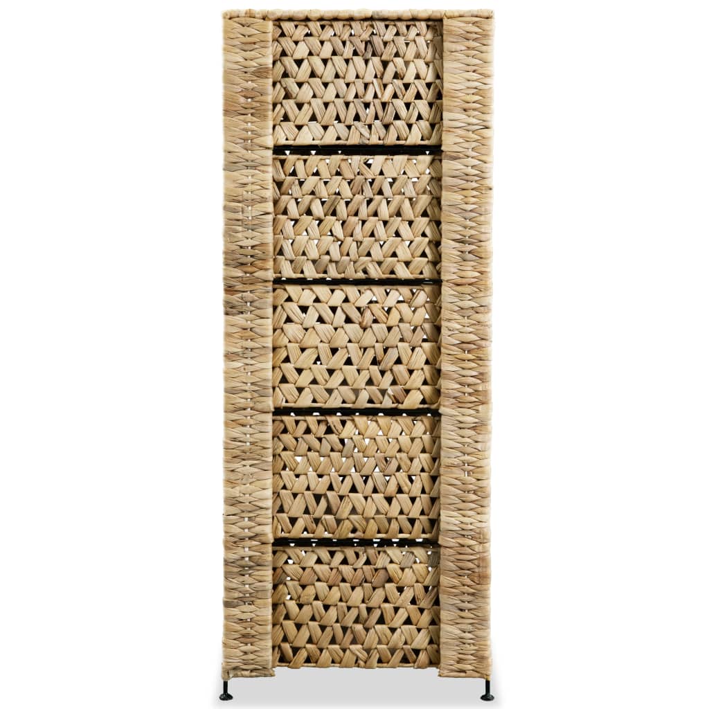 Storage Unit with 6 Baskets Water Hyacinth