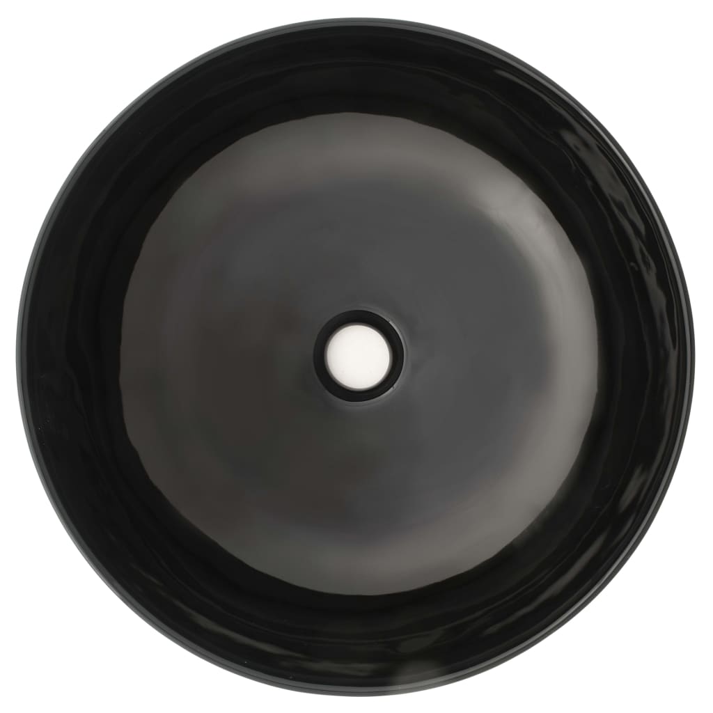Basin Ceramic Round (Black)