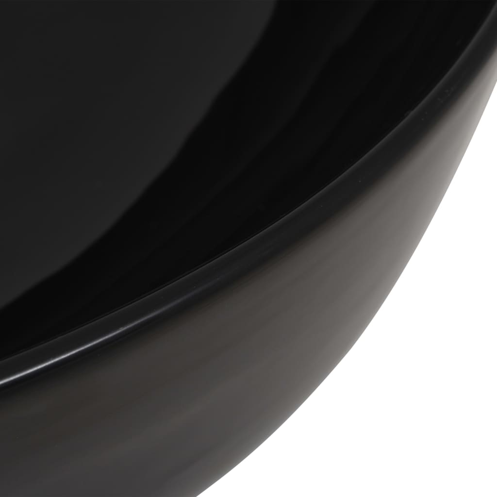Basin Ceramic Round (Black)