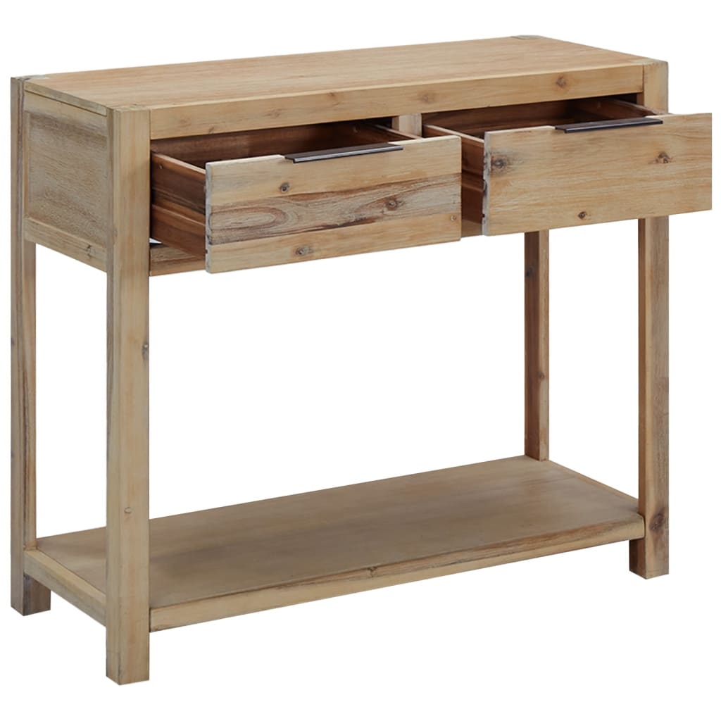 Console Table Solid Acacia Wood 82x33x73cm