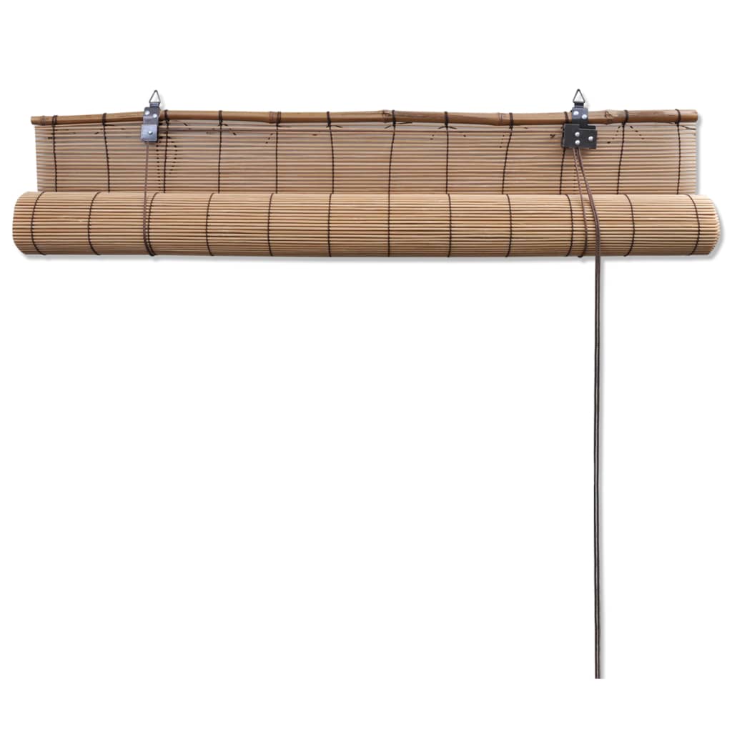 Roller Blind Bamboo Privacy Brown