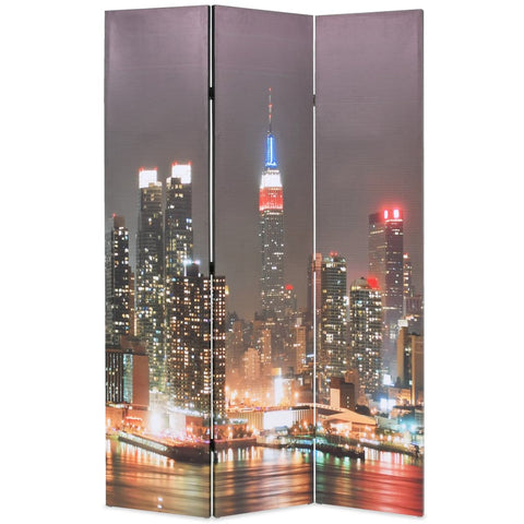 Folding Room Divider Privacy New York by Night