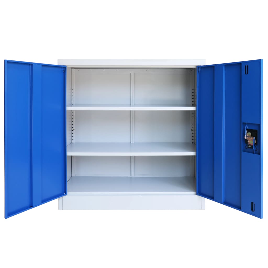 Office Cabinet Metal Grey, Blue