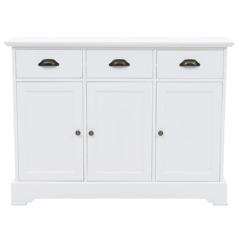 Sideboard with 3 Doors MDF and Pinewood